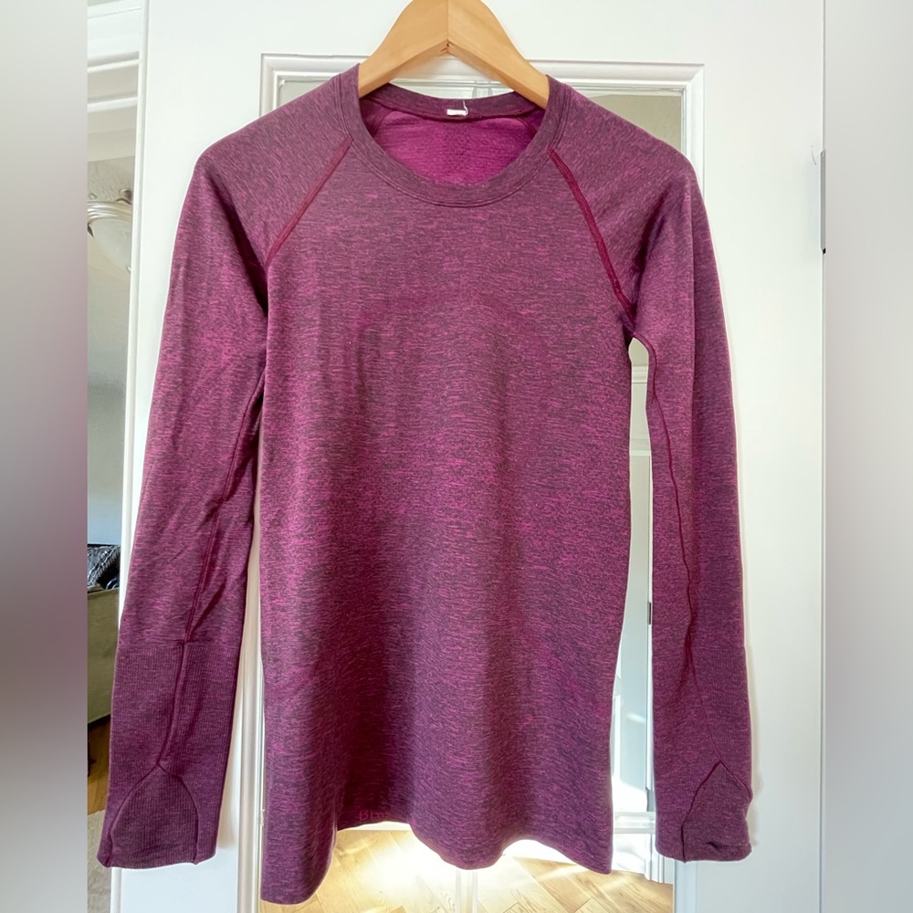 Lululemon Swifty Tech Long Sleeve Shirt Plum 6
